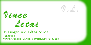 vince letai business card